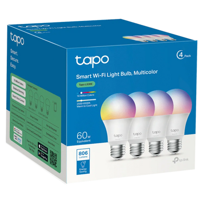Smart WiFi Light Bulb Multicolor 4Pack