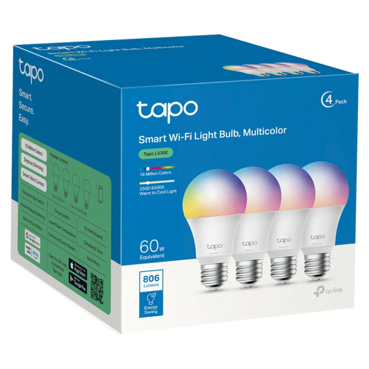 Smart WiFi Light Bulb Multicolor 4Pack