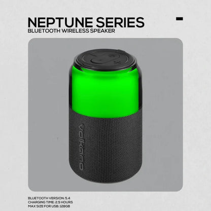 Volkano Neptune Bluetooth Wireless Speaker - Black