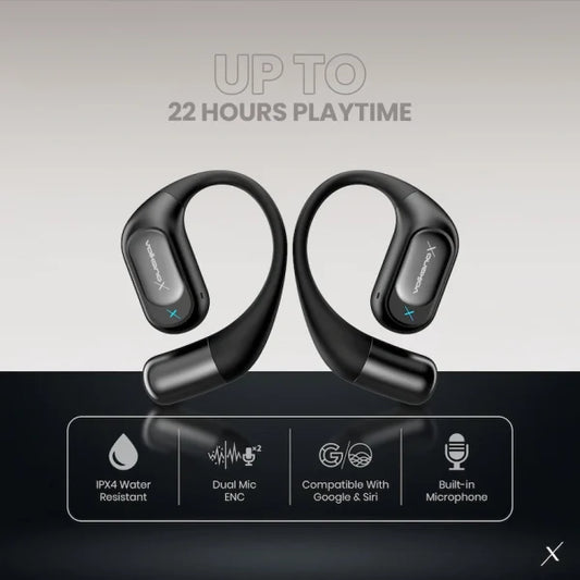 VolkanoX O300 Air Conduction OWS Earphones - Black