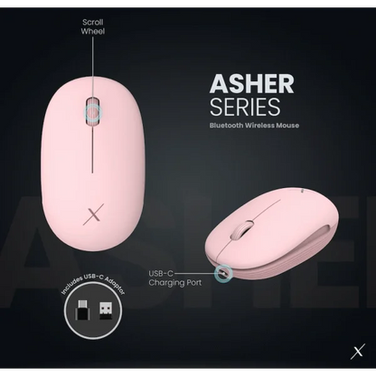 VolkanoX Asher Bluetooth Wireless Mouse Rose