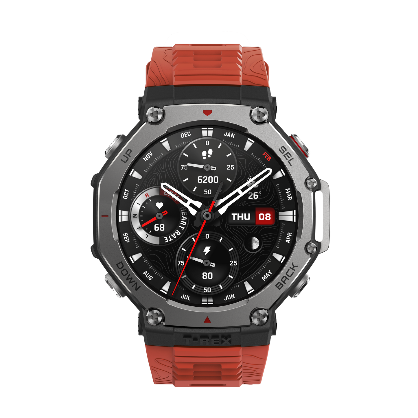 Amazfit T-Rex 3  Trex Lava Smartwatch