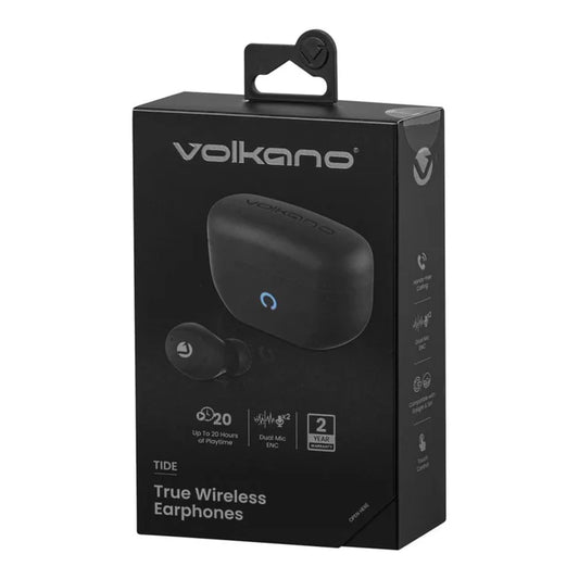 Volkano Tide Series True Wireless Earphones Black