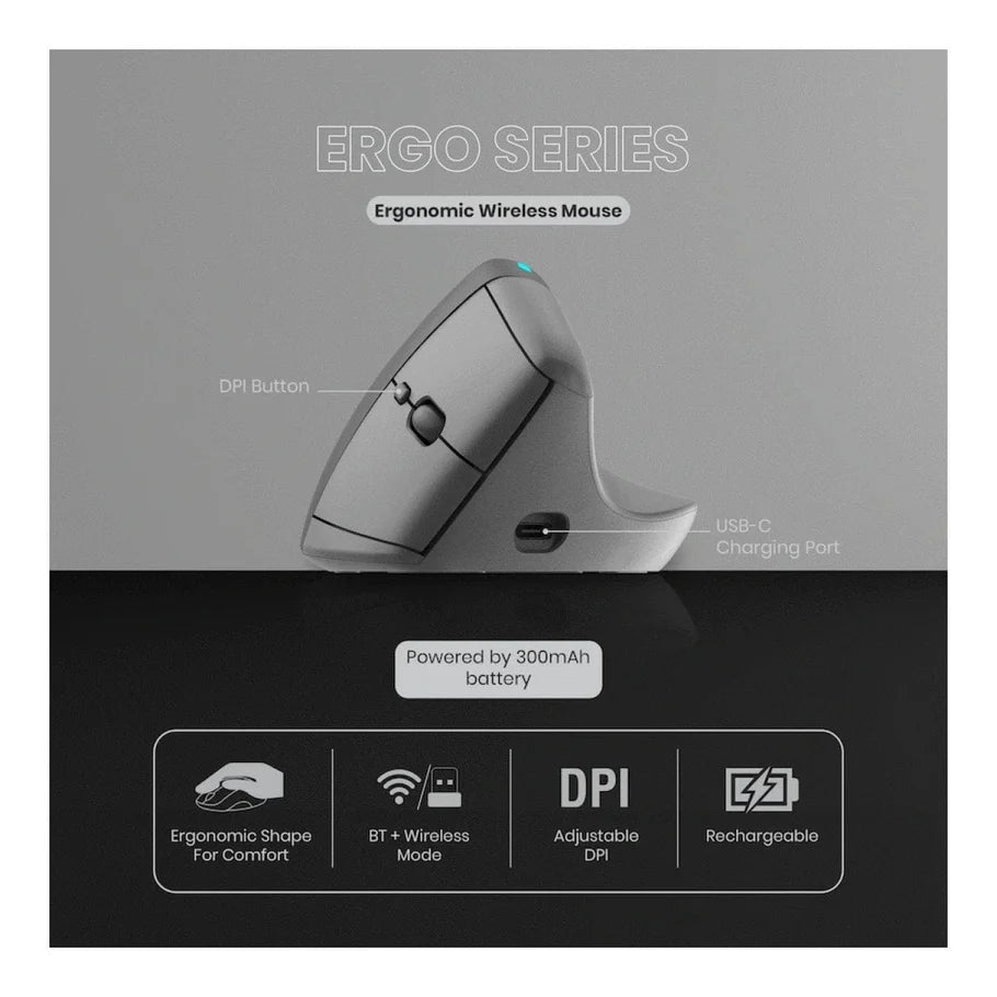 Volkano X Ergo Bluetooth Wireless Mouse